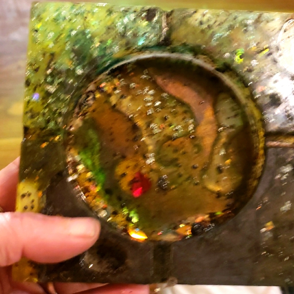 Large cigar tray /resin handmade custom